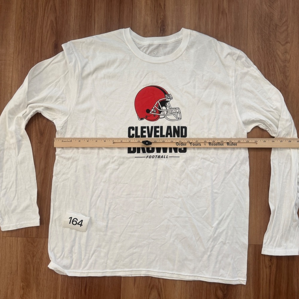 Cleveland Browns Football Fanatics White‎ Long Sleeve NFL T-Shirt XL - Picture 4 of 5